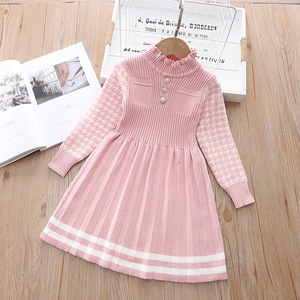navy blue dress for baby girl Winter Toddler Dress, Blue Corduroy main image 1