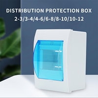Boîte de jonction de distribution MCB en plastique ABS poli pour extérieur, série ZWKT CE HT, étanche, boîtier pour instruments électroniques