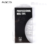 100 pièces/boîte – Faux ongles d'orteil à tête plate et arrondie, couvrance totale, en gel souple, durables, en ABS, pour salon de pédicure