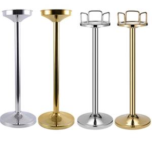 Soporte de Cubitera para Vino de Acero Inoxidable Metálico Clásico Personalizable de 3L para Camping con Almacenamiento y Exhibición de Ysbars - Product Image 3