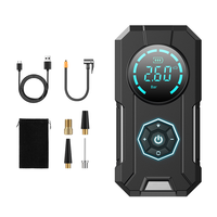 Ventes directes d'usine 150PSI ABS gonfleur de pneu de pompe à air portable avec lumière LED 120W puissance pour balles de vélo de voiture