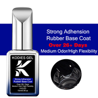 KODIES GEL 15ML Gels épais transparents à forte adhérence, vernis à ongles en gel LED, personnalisable OEM, marque privée, base de vernis à ongles français, primer