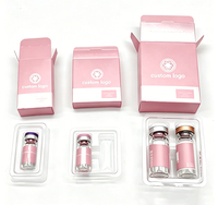 Boîte en papier personnalisée avec logo pour flacons cosmétiques, plateau simple ou double pour échantillons de sérum de soin de la peau de 3 ml et 10 ml – Vente en gros usine