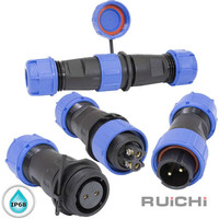 방수 SP-16 SP-20 시리즈 2-9핀 커넥터 플러그 & 소켓 세트 (IP68) RUICHI