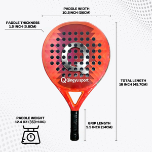 Raqueta de Pádel Profesional de Fibra de Carbono 18K, Diseño Personalizado con Logotipo, Raqueta de Tenis de Playa para Uso Deportivo, Raqueta de Pádel en Stock - Product Image 4