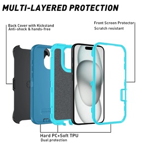 NUEVA <span class=keywords><strong>Funda</strong></span> Resistente Ott Armor a Prueba de Golpes para <span class=keywords><strong>iPhone</strong></span> 17 16 15 14 13 <span class=keywords><strong>12</strong></span> 11 <span class=keywords><strong>Pro</strong></span> Max 16E, Carcasa Trasera Rígida Anti-Caídas - Product Image 3