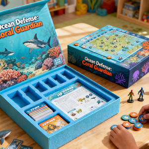 Professioneel educatief bordspel voor binnen - op maat gemaakt, gezinsvriendelijk, voor feestjes thuis, spelbenodigdheden van karton/papier, aangepast logo - Product Image 2