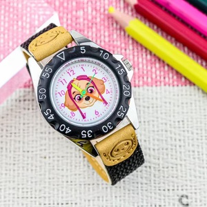 Montre à quartz pour enfants Skye le chien mignon, bracelet en toile, apprentissage de l'heure, montre analogique, montre de dessin animé pour filles, étanche, cadeau pour étudiants - Product Image 4
