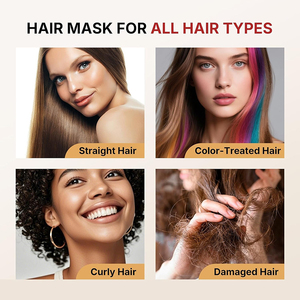 Masque capillaire au collagène, huile d'argan et de macadamia ODM OEM 500ml pour salon de coiffure - Hydrate, répare, lisse et revitalise <span class=keywords><strong>les</strong></span> <span class=keywords><strong>cheveux</strong></span> secs et abîmés - Product Image 5