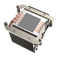 Refroidisseur de processeur de serveur COOLSERVER AM5 2UR64, 4 caloducs, base en aluminium et cuivre, deux roulements à billes, ventilateur PWM à vitesse contrôlée, 160W, ordinateur
