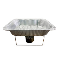 Maßgefertigte Grillfisch-Box für Takeaway, Barbecue-Lieferset, Hitzebeständiger Einweg-Rechteckiger Aluminiumfolienbehälter