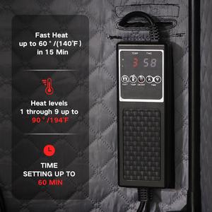 Tenda <span class=keywords><strong>Sauna</strong></span> Portatile da Interno a Infrarossi Lontani Tenda per <span class=keywords><strong>Sauna</strong></span> a Vapore Secco Singola Pieghevole a Infrarossi per Uso Domestico a Secco e Umido - Product Image 3