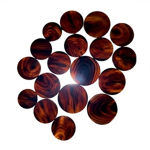 Boutons en corne de buffle véritable écologiques faits à la main pour costume, manteau, pull, blanc, noir, utilisation pour vêtements de sport, Inde - Product Image 1