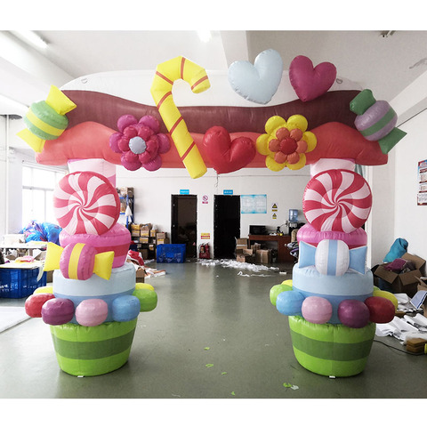 Circus Entry Decor Inflatable Clown Head Entrance Arch for Halloween ...