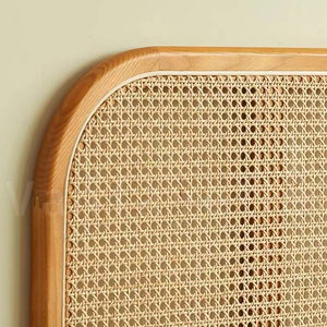 Chêne Frêne Bois Hôtel Chambre à coucher Salon Intérieur Rotin <span class=keywords><strong>Lit</strong></span> Tête Décor Roi <span class=keywords><strong>Lit</strong></span> Queen - Product Image 3