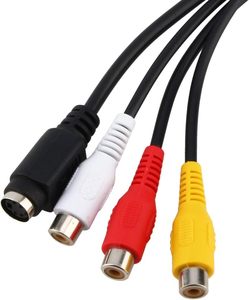 Nouvel arrivage : Câble adaptateur convertisseur <span class=keywords><strong>VGA</strong></span> vers S-Video AV RCA blindé en PVC pour ordinateur de bureau - Product Image 3