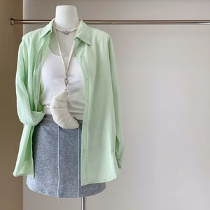 Camicia Vintage da <span class=keywords><strong>Donna</strong></span> per Uso Quotidiano, <span class=keywords><strong>Manica</strong></span> <span class=keywords><strong>Lunga</strong></span>, Colletto Rovesciato, Stile Comodo, Stampa Animalier, <span class=keywords><strong>Cotone</strong></span> Tessuto, Bottoni, Taglia 2XL - Product Image 4