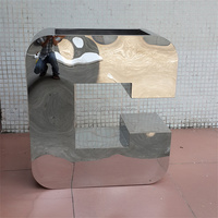 Grand vase de sol moderne en acier inoxydable durable, décoration intérieure, pots à fleurs décoratifs élégants, pots pour plantes d'intérieur, finition miroir
