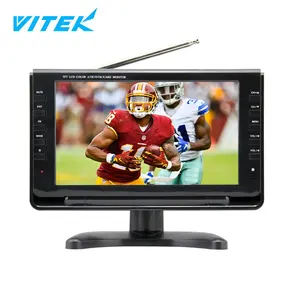 VTEX 7 9 10.1インチ卸売ソーラーポータブルミニTV、小型dvb-t atsc isdb-tデジタルテレビ