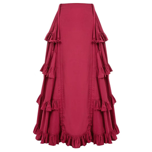 custom Length Adjustable high waist <b>skirt</b> Gothic Comfy <b>Elastic</b> Waist women's pleated <b>skirt</b> High-Low Punk <b>skirt</b> for women long - Product Image 5