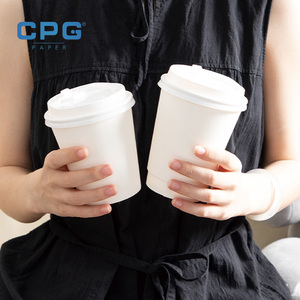 Vasos de Papel para Café Resistentes al Calor, Personalizados al por Mayor, de 4oz, 8oz, 12oz y 16oz, Desechables, de Pared Simple o Doble - Product Image 1