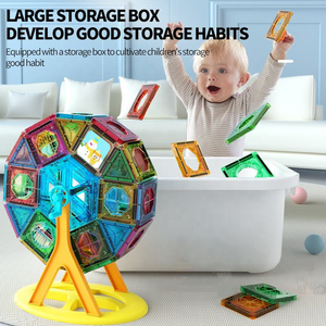 Montessori 3D Magnetic Tiles Ferris Wheel for Kids Wholesale Eco-friendly Magnet Building <strong>Blocks</strong> Children's Educational Toys - Product Image 2