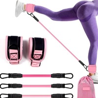 Anneau de tension élastique TPE pour entraînement des fessiers, des hanches et des jambes, corde de traction pour cheville, pour le remodelage et l'amincissement