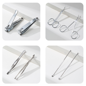 LMLTOP <span class=keywords><strong>Set</strong></span> Manicure e Pedicure a Forma di Mela 9 Pezzi F0130 Logo Personalizzato <span class=keywords><strong>Tagliaunghie</strong></span> da Viaggio Lima Forbici per Cuticole - Product Image 5