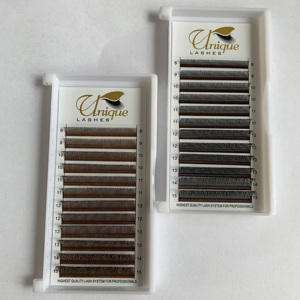 Pestañas Angel Wet Set 5D Pre-fabricadas, Extensiones de Pestañas <span class=keywords><strong>Anime</strong></span> con Púas, Estilo Wispy, 0.07mm C D, Bandeja de Marca Privada - Product Image 1