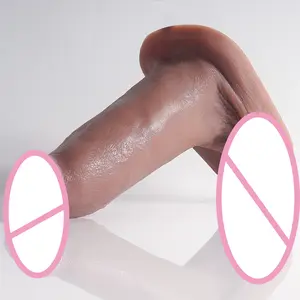 Nuevo consolador superlargo de gran tamaño pene de goma artificial silicona líquida de alta calidad pene grande juguetes sexuales para mujeres