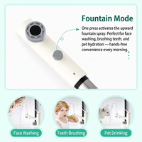 Robinet de lavabo de salle de bain avec jet cascade, bec extractible 2-en-1, monocommande 360° °   Robinet mélangeur pivotant à montage sur plan, économiseur d'eau