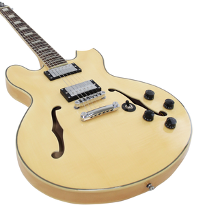 <span class=keywords><strong>Guitarra</strong></span> Eléctrica Jazz Master de Cuerpo Sólido con Mástil de Caoba, Color Natural Personalizado - Product Image 1