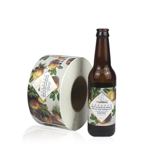 Étiquette professionnelle en vinyle holographique personnalisée, feuille d'or auto-adhésive, estampage à chaud, autocollants, logo en rouleau - Product Image 3