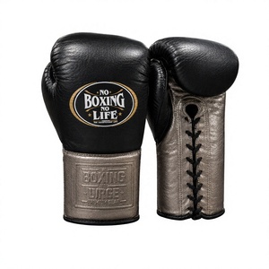 Boxing Urge Leather Boxing Gloves <b>Lace</b>-Up Training Gloves For Adults Breathable Wrist Support For gyms best - Product Image 1