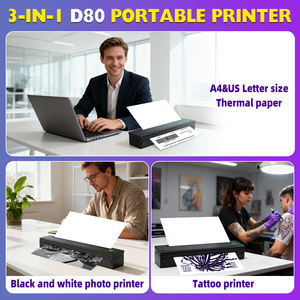 Imprimante thermique A4 avec batterie 2600 mAh, résolution 203 dpi, Bluetooth sans fil, en stock pour téléphone et tablette - Product Image 5