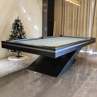 Direkt vom Hersteller: Maßgefertigter Luxuriöser Moderner Snooker-Pooltisch mit Massivholzbeinen und Schieferplatte, 7/8/9 Fuß Optionen Verfügbar