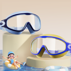 Masque de natation pour enfants YL2100, grande monture, anti-buée, protection UV, verres transparents ou miroir, sangle réglable, ne retient pas les <span class=keywords><strong>cheveux</strong></span> - Product Image 3