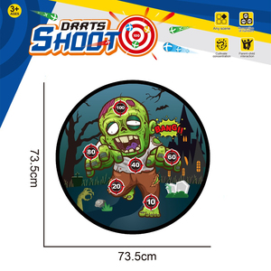 Jeu de fléchettes pliable en plastique sur le thème de l'Halloween, 73,5 cm, avec balles collantes autocollantes, 6 couleurs, sans fléchettes tranchantes, pour 5 à 7 joueurs - Product Image 1
