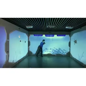 interactive projection wall game 40 kinds gloview laser touch interact wall 1cm precision science museum