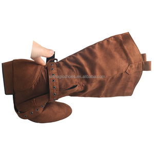Botas de Baile de Alta Calidad para Mujer, Suela de Gamuza, Cómodas para Prácticas y Competencias, Color Negro, Entrega Rápida, Envío Directo - Product Image 5
