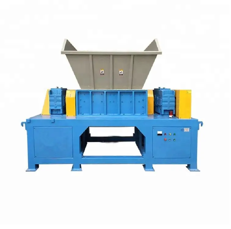 Factory price metal aluminum can Old bikes tires shredder machine for waste recycling