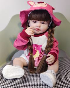 Muñeca <span class=keywords><strong>Reborn</strong></span> de Vinilo de 22 Pulgadas, Niña para Vestir, Linda, Juguete de Simulación para Niños, Bebé Realista, Niño Pequeño, EE. UU. - Product Image 3