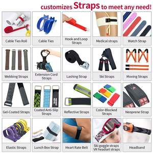 Biểu Tượng Tùy Chỉnh Kích Thước Chất Lượng Mạnh Mẽ Móc Và Vòng Chống-Trượt Lipo Pin Velcroes Dây Đeo Với Sắt Khóa - Product Image 6