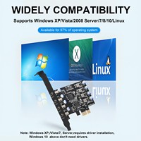 Carte d'extension USB-C 4 ports - 5 Gbps SuperSpeed PCI Express X1 vers 4x USB Type-C en stock