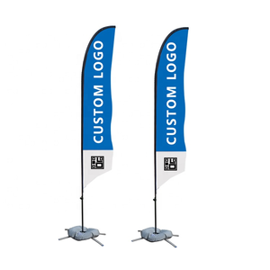 Annonce d'usine personnalisable plume volante fanion drapeau bannières affichage de plage accessoire pôle <span class=keywords><strong>Base</strong></span> Spike Stand personnalisable <span class=keywords><strong>volant</strong></span> - Product Image 2