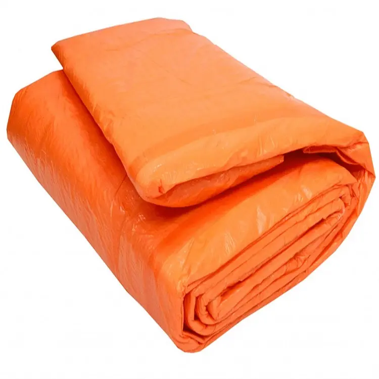manufacturer construction tarp insulated Orange PE Woven 12' x 24' Concrete Curing Blanket Foam Insulated Tarps Cover