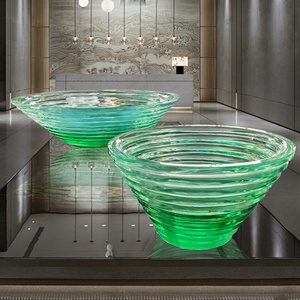 Table basse en résine transparente haut de gamme, design moderne, thème Cœur de l'océan bleu, effet cristal glacier, pour maison, villa, hôtel, mobilier d'intérieur - Product Image 4