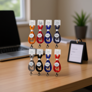 Lanyard Ilan Carla 45 cm con gancio per porta badge identificativo, set da 8 pezzi - Product Image 2