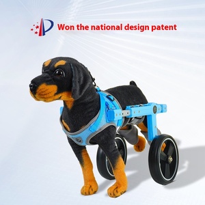 USMILEPET Fauteuil roulant métallique pour chien, quatre roues de soutien arrière, déambulateur d'assistance extérieur pour animaux de compagnie, pour chats et chiens à membres affectés - Product Image 3