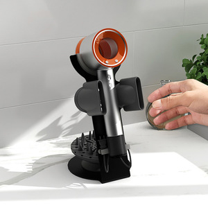 Organisateur de salle de bain en métal moderne avec prise d'alimentation Support de sèche-<span class=keywords><strong>cheveux</strong></span> pour <span class=keywords><strong>Dyson</strong></span> pour support en alliage d'aluminium supersonique - Product Image 2